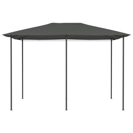 Prieel 160 g/m&sup2; 3x4x2,6 m antracietkleurig 2