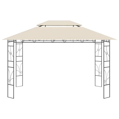 Prieel 160 g/m&sup2; 4x3x2,7 m cr&egrave;mekleurig 2