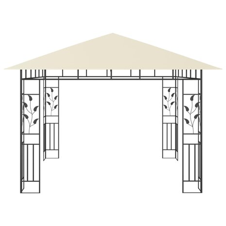 Prieel met klamboe 180 g/m&sup2; 3x3x2,73 m cr&egrave;me 4