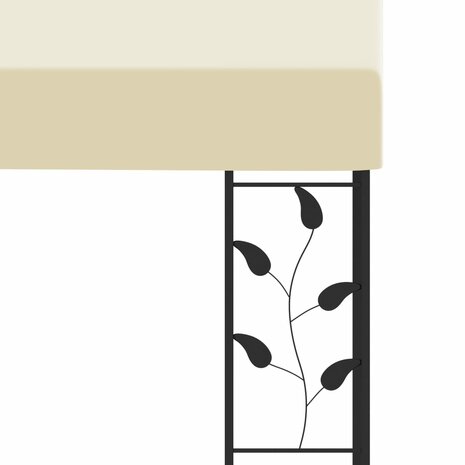 Wandprieel 3x3x2,5 m cr&egrave;me 5