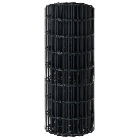 Euro Hek Grijs 0,4 x 10 m PVC-gecoat ijzer 6