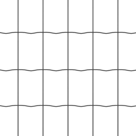 Euro Hek Grijs 0,4 x 10 m PVC-gecoat ijzer 7