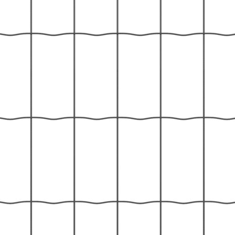 Euro Hek Grijs 0,4 x 10 m PVC-gecoat ijzer 7