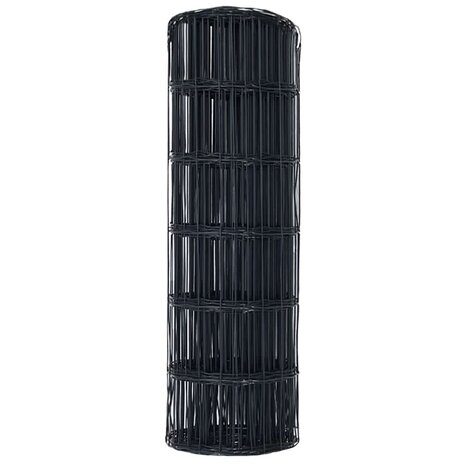 Euro Hek Grijs 0,6 x 10 m PVC-gecoat ijzer 6