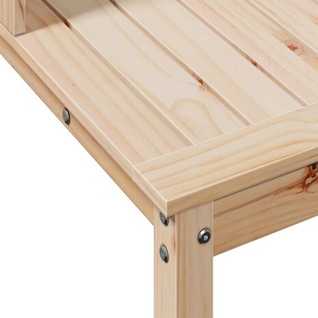 Oppottafel met schappen 82,5x50x109,5 cm massief grenenhout 8