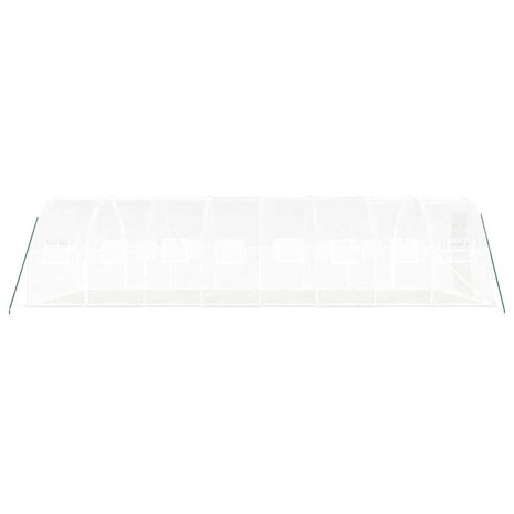 Tuinkas met stalen frame 24 m&sup2; 8x3x2 m wit 5