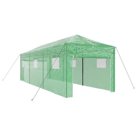 Kas met pop-up frame met dak Groen 290 x 870 x 315 cm IJzer 2