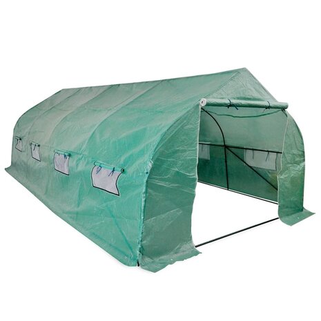 Tuinkas walk-in draagbare polytunnel met stalen frame 18 m&sup2;   1