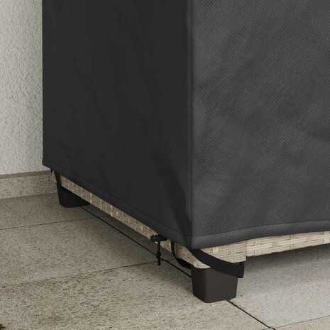 Tuinstoelhoes Zwart 96 x 79 x 74 cm 600D Oxford Stof 4