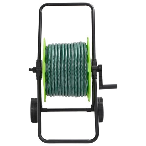 Slanghaspelkar met 30 m slang PVC groen 2