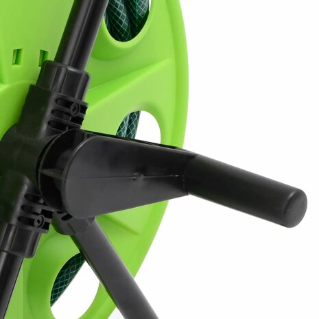 Slanghaspelkar met 30 m slang PVC groen 5