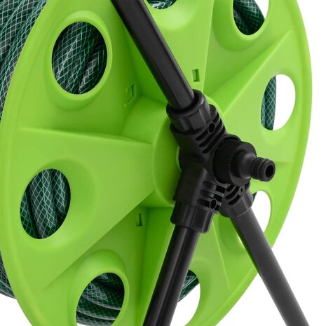 Slanghaspelkar met 30 m slang PVC groen 7