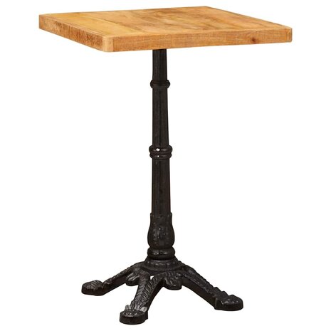 Bistrotafel Bruin 50 x 50 x 76 cm Massief Mango Hout 2