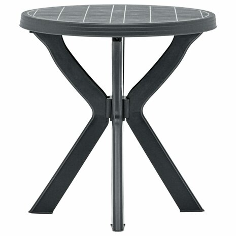 Bistrotafel &Oslash;70 cm kunststof antraciet 1