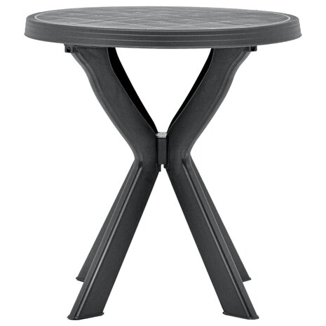 Bistrotafel &Oslash;70 cm kunststof antraciet 2