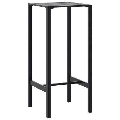 Bartafel 50x50x110 cm gepoedercoat staal zwart 2