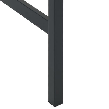 Bartafel 50x50x110 cm gepoedercoat staal zwart 6