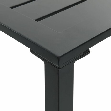 Bartafel 50x50x110 cm gepoedercoat staal zwart 7