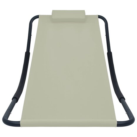 Tuinbed 200x90 cm staal cr&egrave;me 2