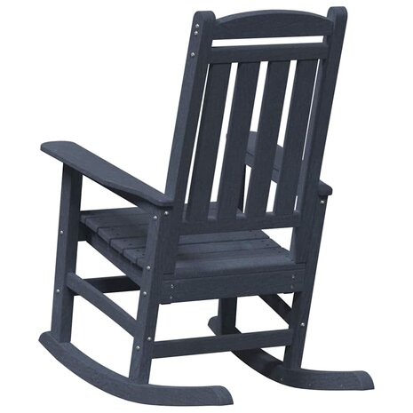 Schommelstoel 2 pcs Marineblauw 92 x 70 x 108 cm Polyetheen 7
