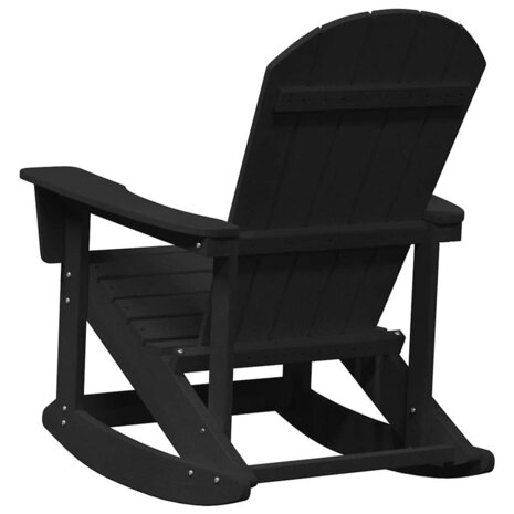 Adirondack Schommelstoel Zwart 92 x 73,5 x 92 cm HDPE 6