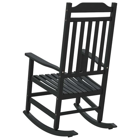Schommelstoel Zwart 84 x 65 x 114 cm Kunststof 6