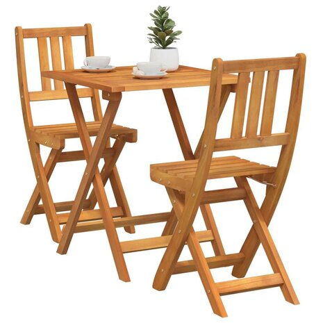 Bistroset 3 pcs Olie naturel Massief Acaciahout 3