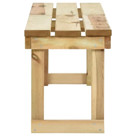 Tuinbank 140 cm ge&iuml;mpregneerd grenenhout 3