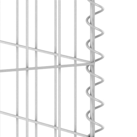 Schanskorf voor containers 180x100x110 cm gegalvaniseerd staal 6