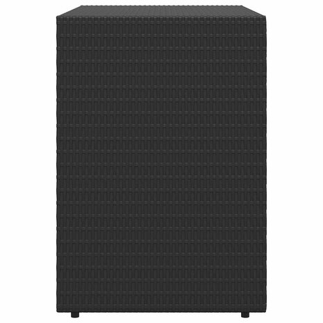 Tuinkast Zwart 100x55,5x80 cm Poly Rattan 7