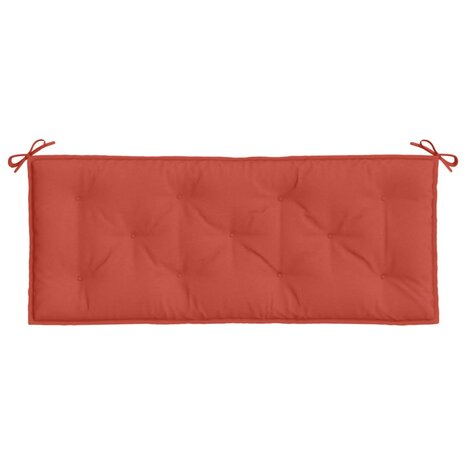 Tuinbankkussen 120x50x7 cm stof gem&ecirc;leerd rood 4