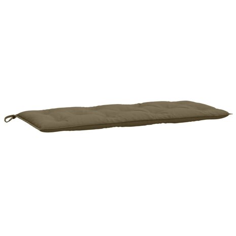 Tuinbankkussen 120x50x7 cm stof gem&ecirc;leerd taupe 2