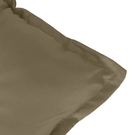 Tuinbankkussen 120x50x7 cm stof gem&ecirc;leerd taupe 5