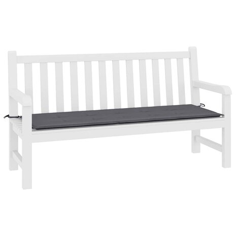 Tuinbankkussen 200x50x4 cm oxford stof antracietkleurig 3