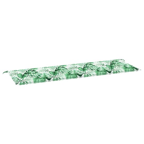 Bankkussen Blad Bladpatroon 150 x 50 x 3 cm Oxford Stof 2