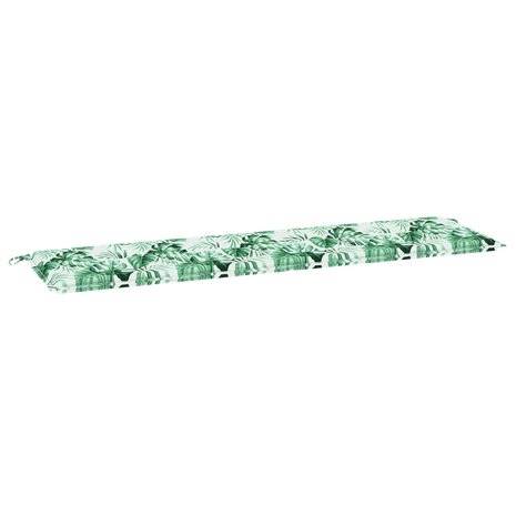 Bankkussen Blad Bladpatroon 150 x 50 x 3 cm Oxford Stof 2