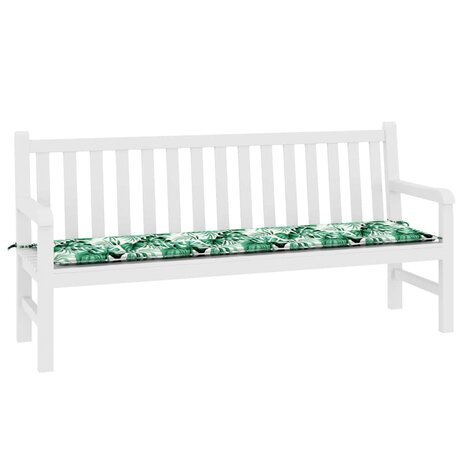 Bankkussen Blad Bladpatroon 150 x 50 x 3 cm Oxford Stof 3