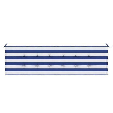 Bankkussen Gestreept Zwart Ruit 150 x 50 x 3 cm Oxford Stof 4