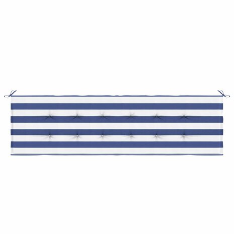 Bankkussen Gestreept Zwart Ruit 150 x 50 x 3 cm Oxford Stof 6