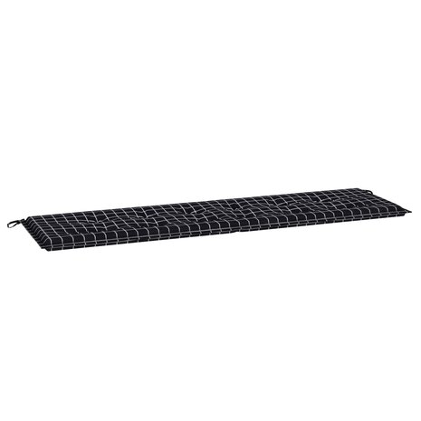 Bankkussen Geruit Zwart Ruit 150 x 50 x 3 cm Oxford Stof 2