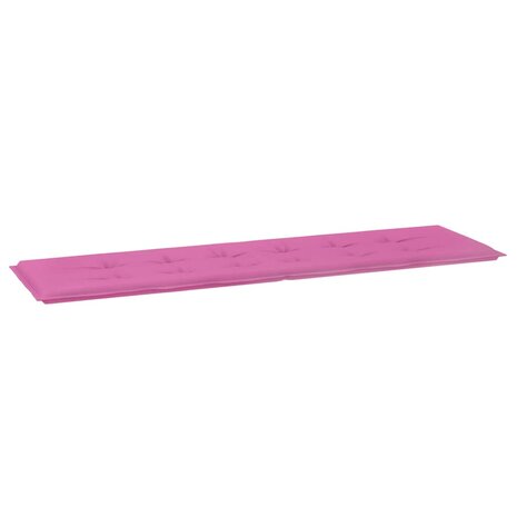 Bankkussen Effen Roze 150 x 50 x 3 cm Oxford Stof 2