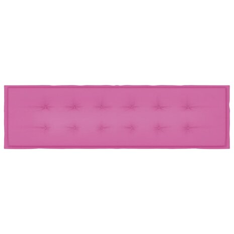 Bankkussen Effen Roze 150 x 50 x 3 cm Oxford Stof 4