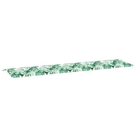 Bankkussen Blad Bladpatroon 200 x 50 x 3 cm Oxford Stof 2