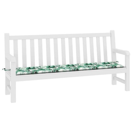 Bankkussen Blad Bladpatroon 200 x 50 x 3 cm Oxford Stof 3