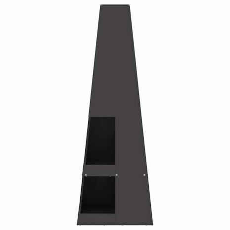 Vuurkorf Zwart 35 x 35 x 100 cm Staal 6