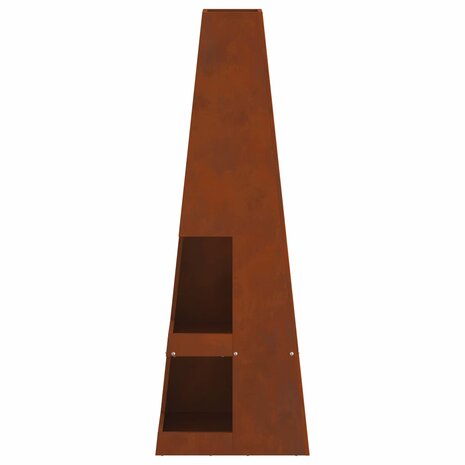 Vuurkorf Bruin 35 x 35 x 100 cm Weerbestendig staal 6