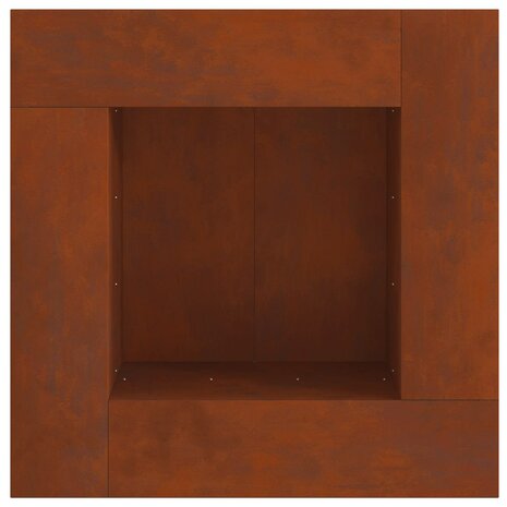 Vuurkorf Bruin 80 x 80 x 40 cm Cortenstaal 7