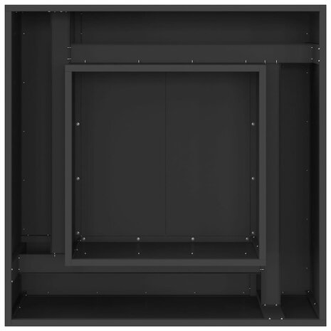 Vuurkorf Zwart 80 x 80 x 40 cm Staal 6