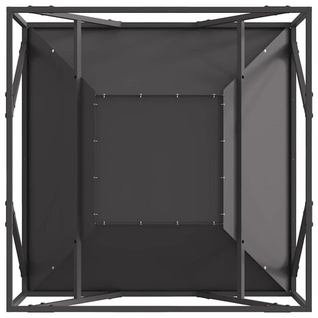 Vuurkorf Zwart 80 x 80 x 40 cm Staal 9