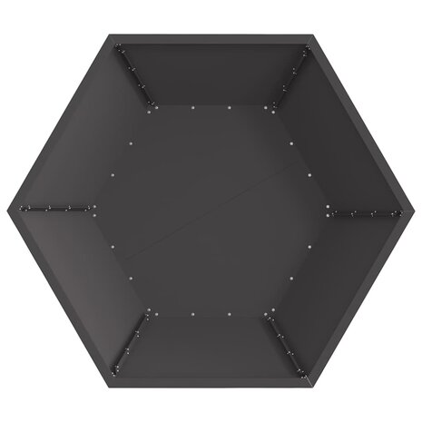 Vuurkorf Zwart 100 x 100 x 28 cm Staal 7